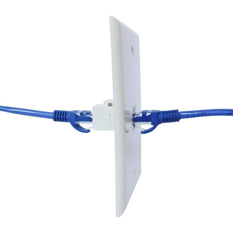 Cat6 Keystone Coupler Jack,RJ45 Network Cable Female to Female Jack - 20 Plus 1 Pack