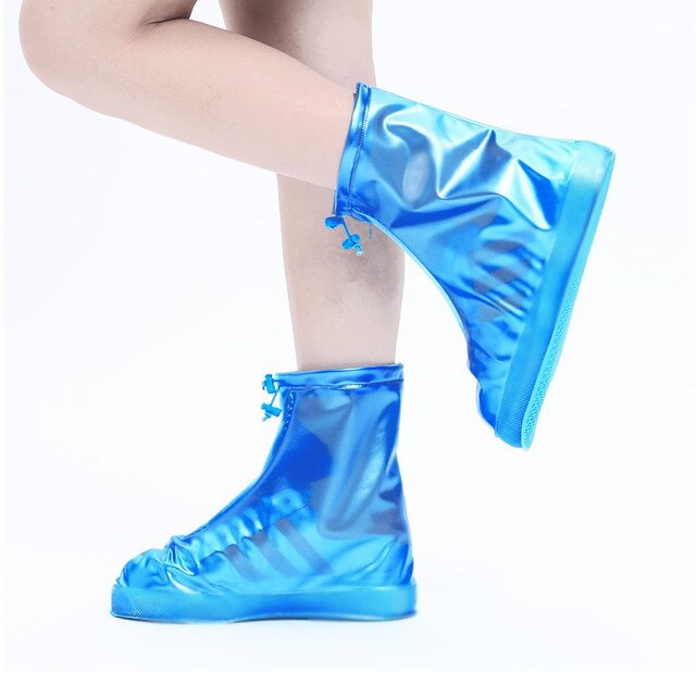 Cubierta para zapatos contra la lluvia reutilizable a prueba de agua, botas antideslizantes de goma para lluvia, accesorios para zapatos para hombres y mujeres