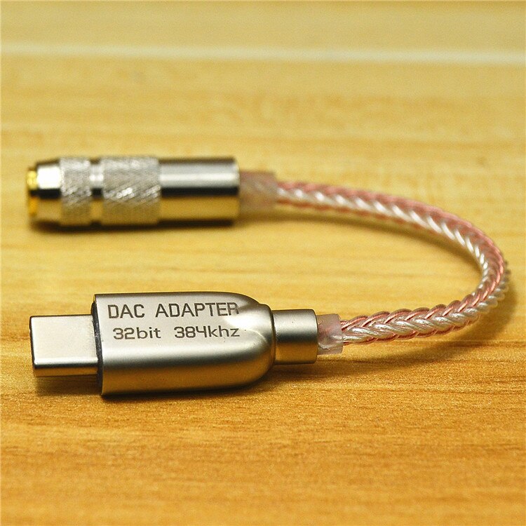 USB C DAC adaptateur casque Portable 32bit386kHz Hifi DSD600ohm amplificateur haute résistance-Type C à 3.5mm adaptateur Jack-ALC5686