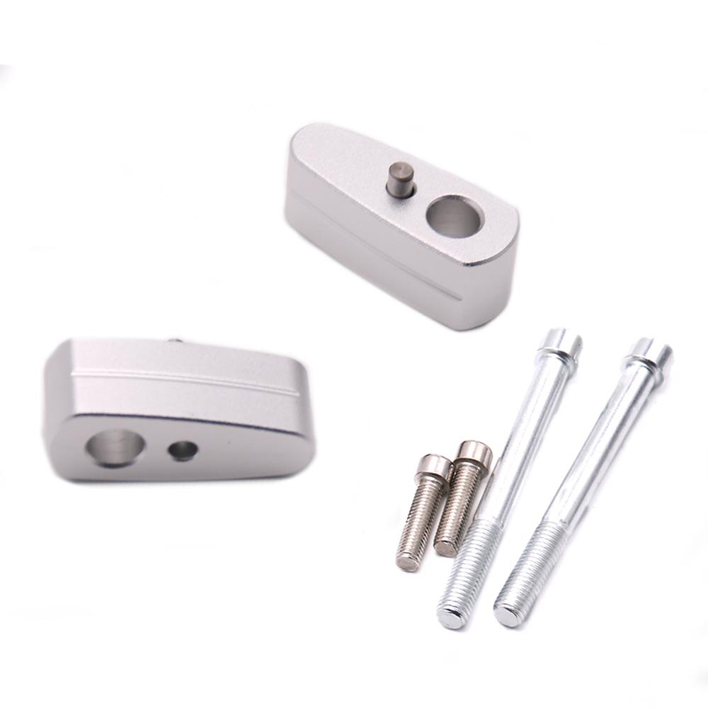 Motorcycle Handlebar Riser Kit Heighe Up 20mm For BMW R1200 R NineT Scrambler: silver