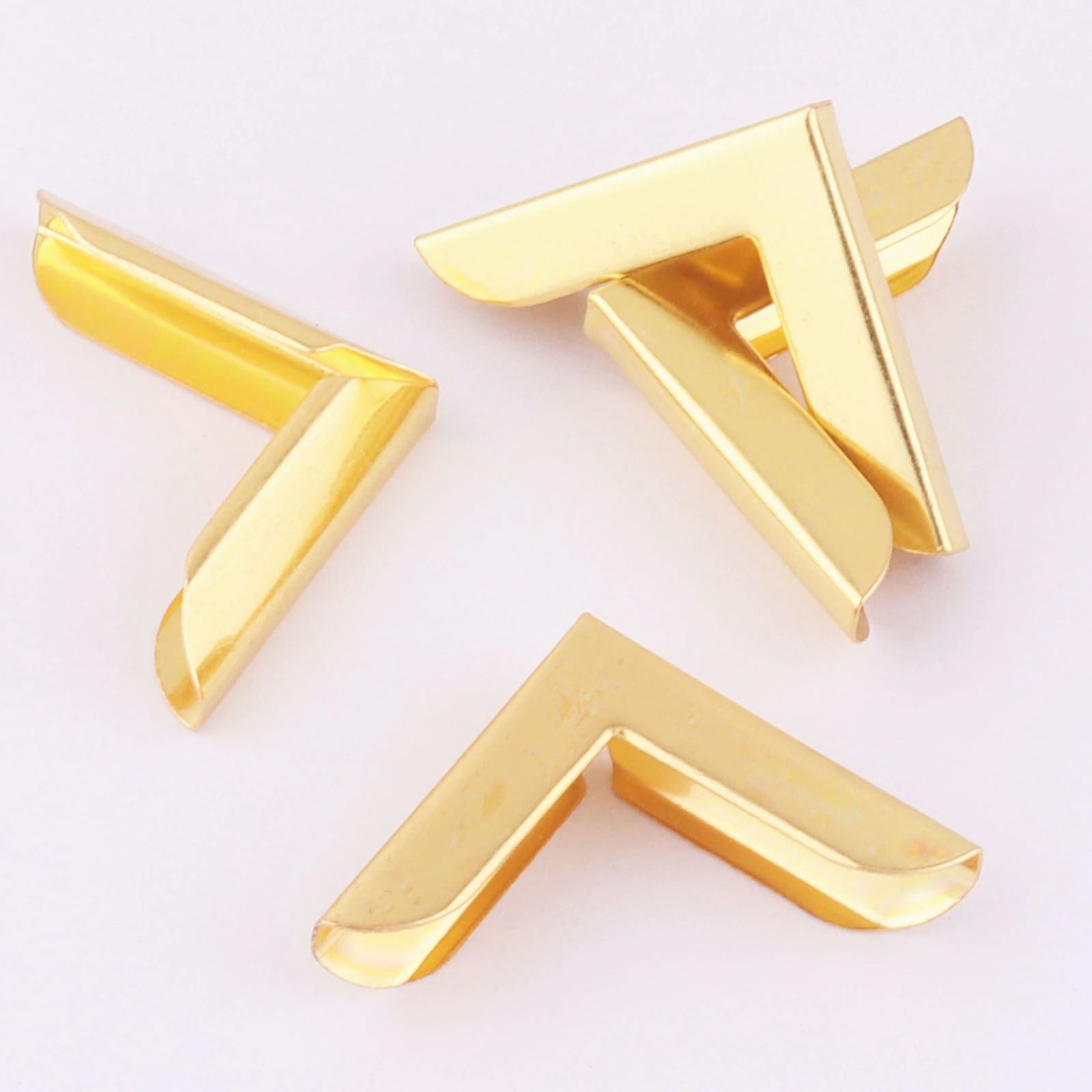 25Mm Gold Iron Hoek Bescherming Hoeken Vintage Doos Hoek Decoratieve Hout Hoek Bronzen Boek Hoek Clip 20Pcs