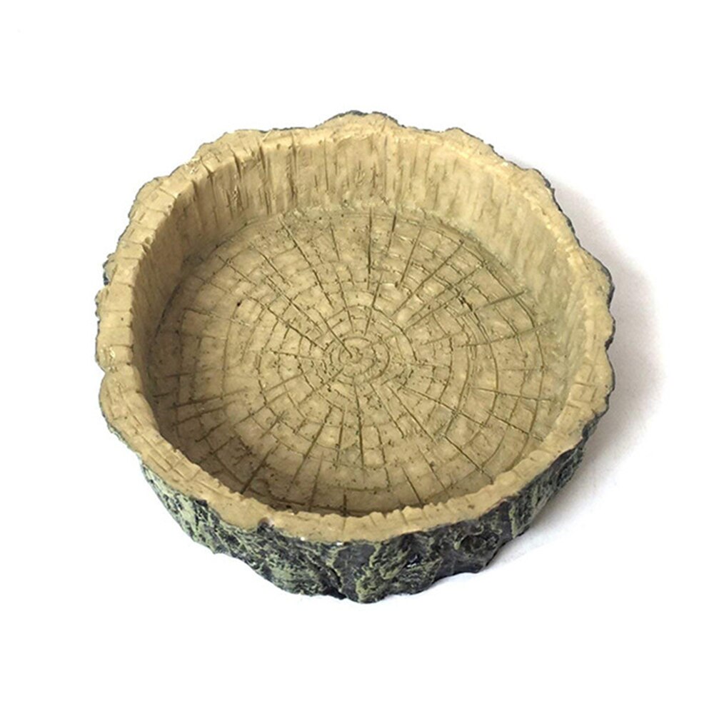 Saim Turtle Feeding Plate Reptile Feeding Bowl Crawler Pet Feeding Round Bowl Feeder Dish for Turtle Tortoise Clamping Pet Feed