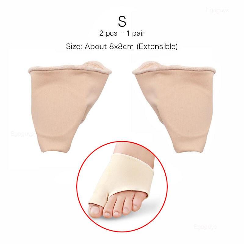 1 Paar Zachte Bunion Protector Toe Straightener Siliconen Teen Separator Corrector Duim Voeten Zorg Richter Hallux Valgus: 1Pair S