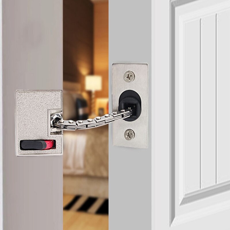 Zinc Alloy hidden Security Door Guard Extruded Security Latch Door Chain Swing Bar Door Security For Home Etc
