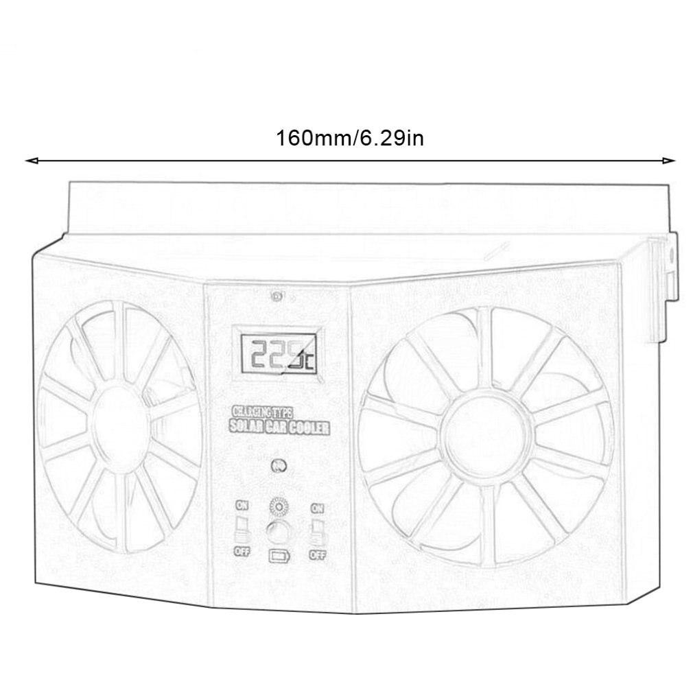 Rapid Car Exhaust Fan Ventilation Assisted Cooling Inside The Car Cooling Car Fan Car Solar Car Circulator Exhaust Fan