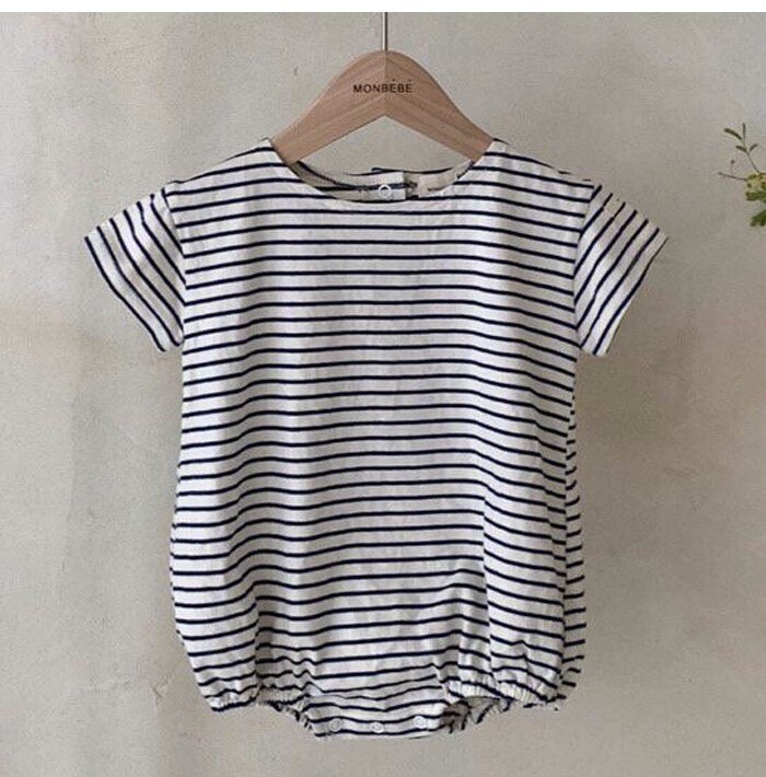 Baby Meisjes Kleding Korte Mouw Baby Bodysuit Baby Meisje Zomer Outfits Katoen Gestreepte Jumpsuit Baby Jongens Bodysuits