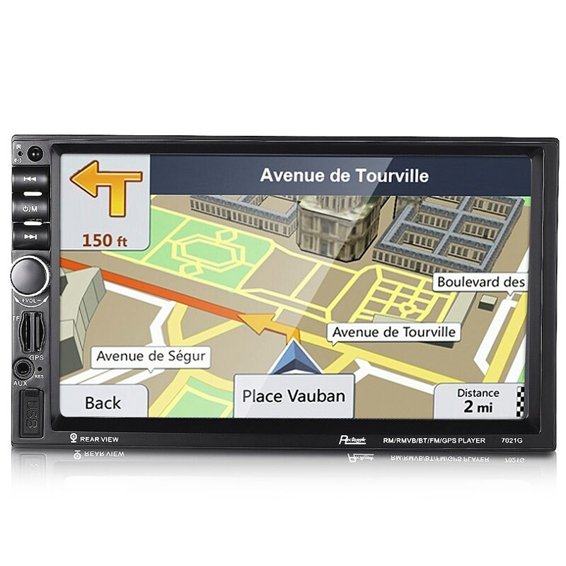 7021G 7.0" HD 2 Din Car Stereo MP5/WMA Player GPS Navigation Handsfree FM