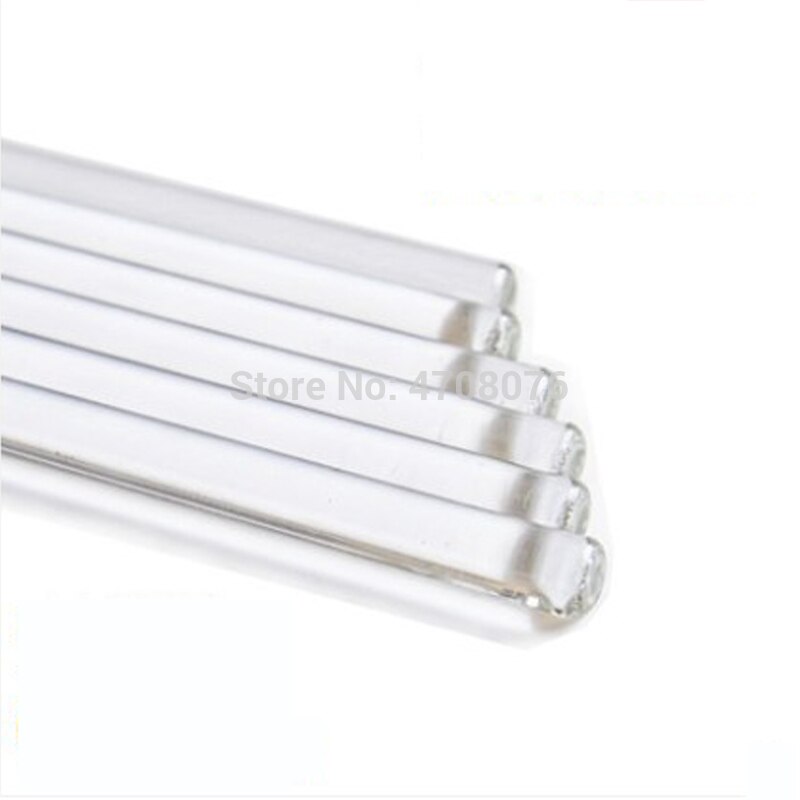 Varilla agitadora de vidrio de borosilicato 7mm 10 unids/lote, dispositivo agitador de vidrio transparente para laboratorio, agitador de vidrio para experimentos científicos