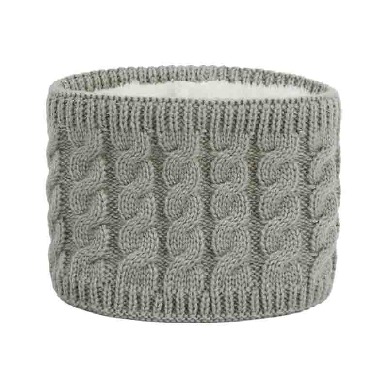 Écharpe chaude en velours pour enfants de 0 à 2 ans, automne et hiver, laine tricotée, col de couleur unie, homme et femme, mignon, A98: light grey