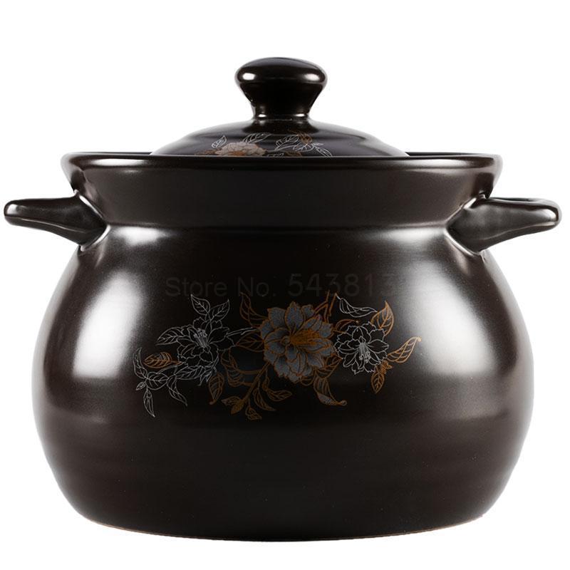 Gryte komfyr husholdningsgass keramisk gryte bølgesuppe gryte åpen ild vintage banditt kinesisk medisin stuing suppe