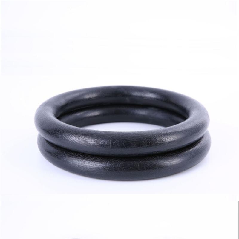 1 paire d'anneaux de gymnastique pour abdominaux, anneaux de gymnastique olympiques, anneaux de fitness, anneaux d'entraînement, anneau de fitness à domicile, pour une utilisation en fitness, noir