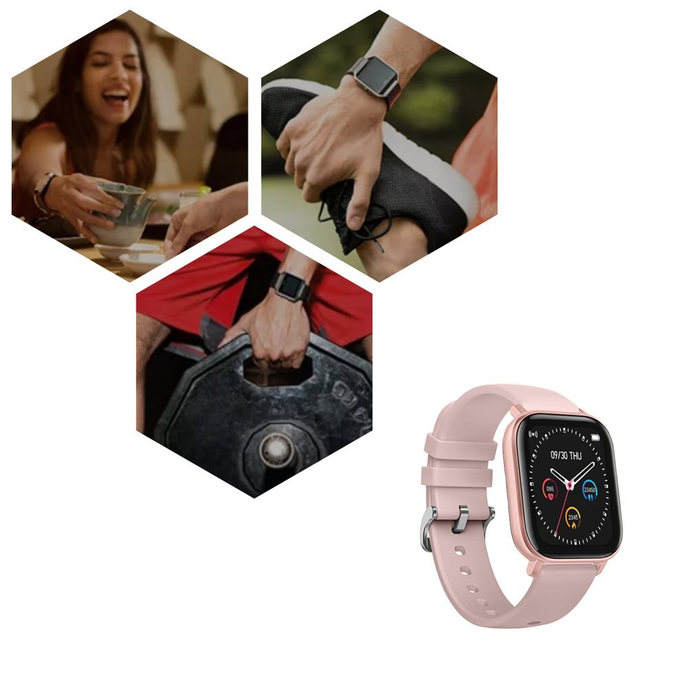 P8 IP67 Wasserdichte 1,4 Zoll voll berühren Bildschirm Herz Bewertung Blut Clever Sport Uhr