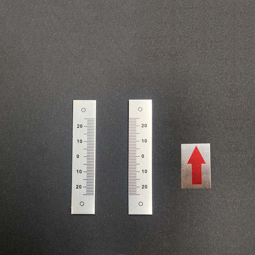 1PC Degree Angle Plate Scale Ruler Center Ruler Self-Adhesive Ruler Paste Middle Point Scale Ruler Aluminum Alloy Viscose Ruler