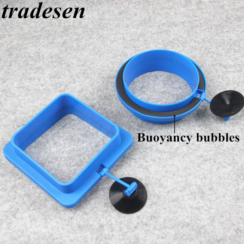 1pcs Fish Feeding Aquarium Fish Tank Ring Feeder Station Floating Food Water Plant Buoyancy Circle Feeding Ring Aquarium Fish