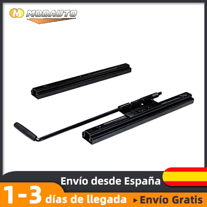 MODAUTO EUROPA S.L. Accesorios Coche. Guias Correderas para Bases de Asiento Ríeles y Carrileras Adaptable con Palanca Modelo G469A Longitud 32cm Ancho 3.5cm