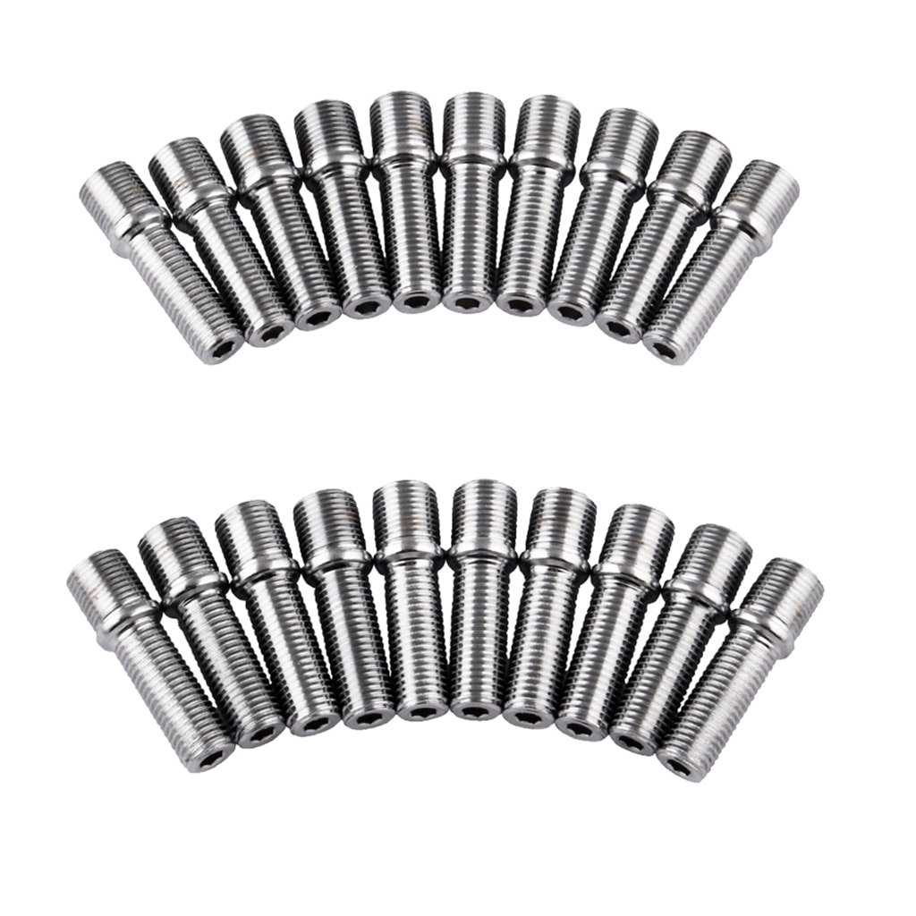 20x m14*1.5 to m12*1.5 50mm lange hjulbolte til tyske biler