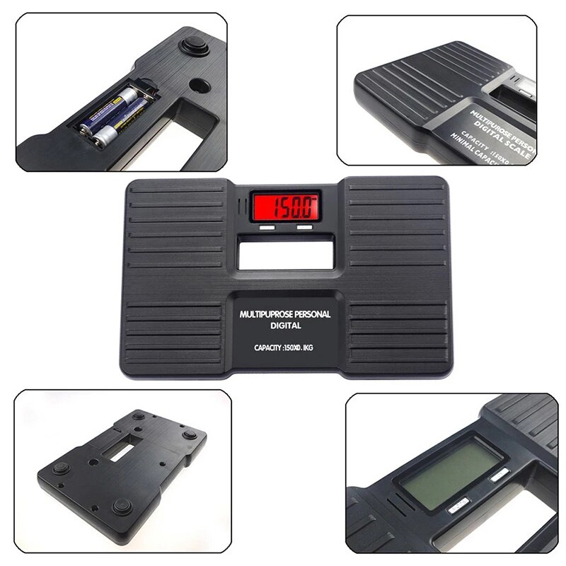 150kg Lcd display backlight Body Weighing Electronic Digital Height Measuring Weight Scale