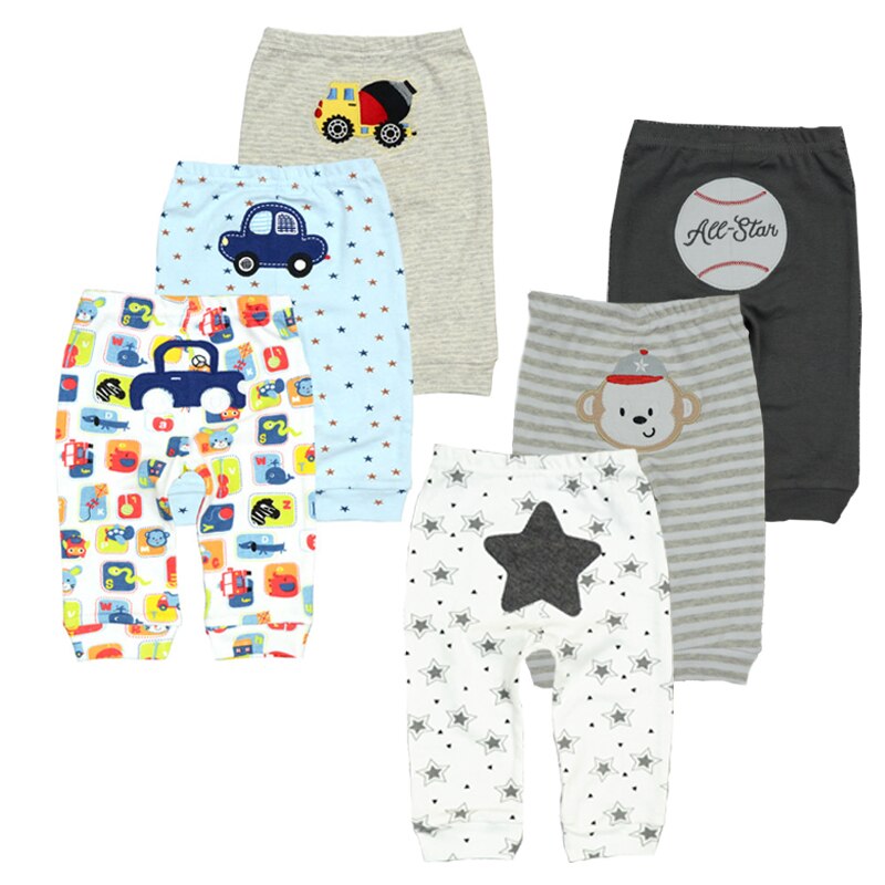 6 Stks/partijen Baby Boy Broek Casual Mid Baby Leggings Unisex Katoenen Baby Broek