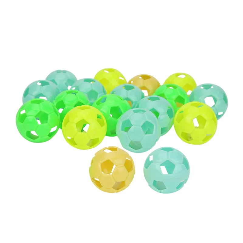 Pelotas de juego coloridas para gatos y gatitos con cascabel, sonajero ligero con campana, suministros para gatos, juguetes para mascotas, 5 uds.