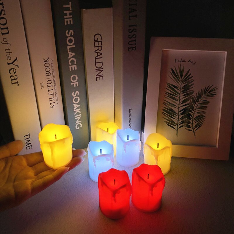 Velas de luz LED para el hogar, velas de luz, lámpara, Tealight, romántico, , votivo, batería sin llama, electrónica colorida, el mejor para el hogar, 1 ud.