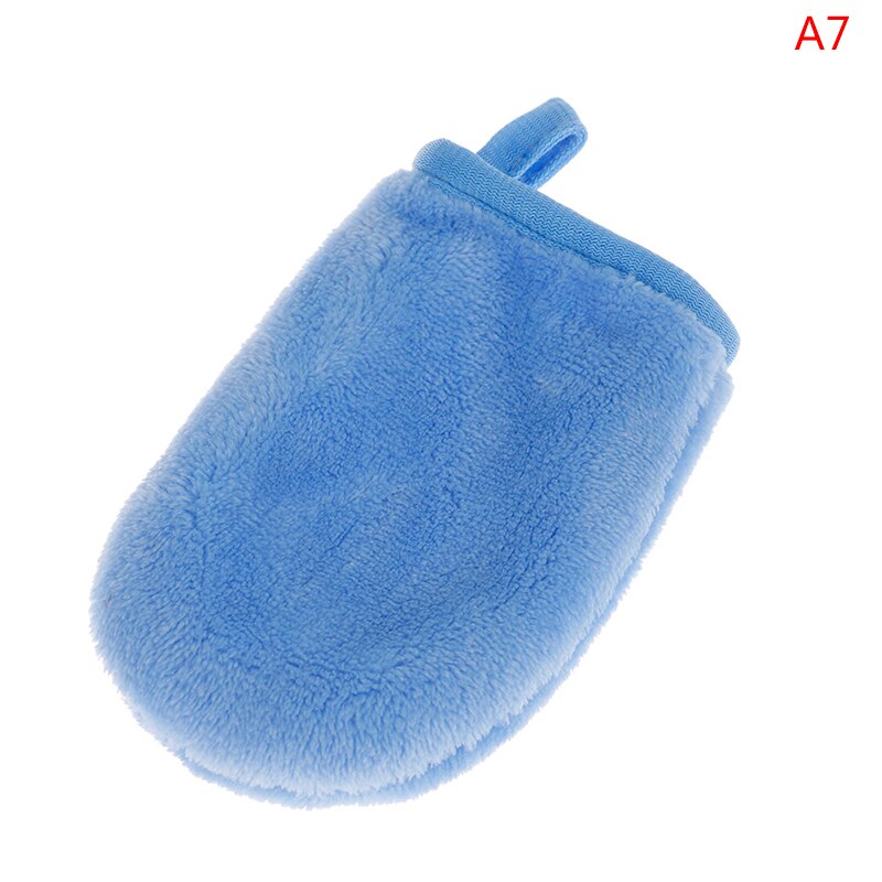 Tamponi per la pulizia profonda del viso guanto riutilizzabile per la rimozione del trucco guanto morbido per la pulizia della microfibra rimozione dei guanti asciugamano per la pulizia del viso: A7
