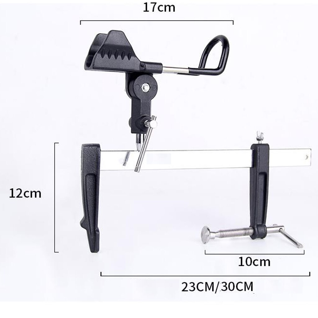 Clamp on Fishing Rod Holder, Boat Mount Rod Holder for Bridge Railing, Stone Piers