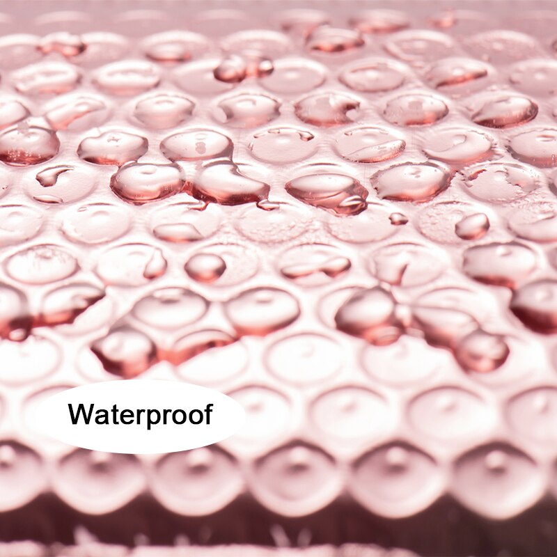 10Pcs Rose Gold Bubble Mailer Aluminiumfolie Bubbel Envelop Gewatteerde Tassen Met Bubble Cd/Wimper Verpakking Zakken 9 Maten