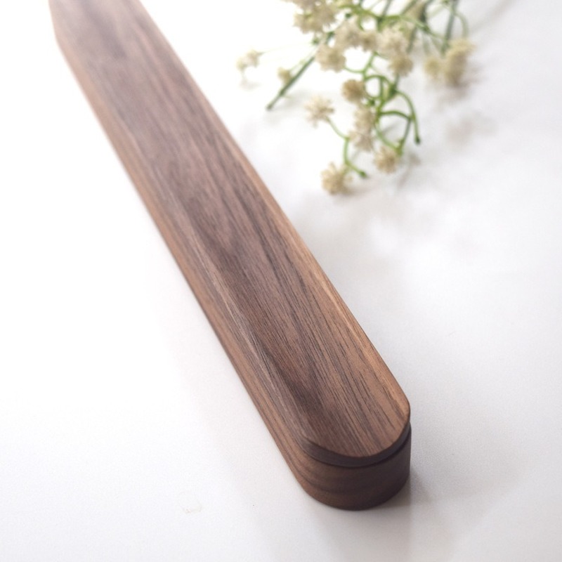Wooden Life Minimalist Chop Sticks Black Walnut Solid Wood Chopsticks Set with Box Case Portable Outdoor Travel
