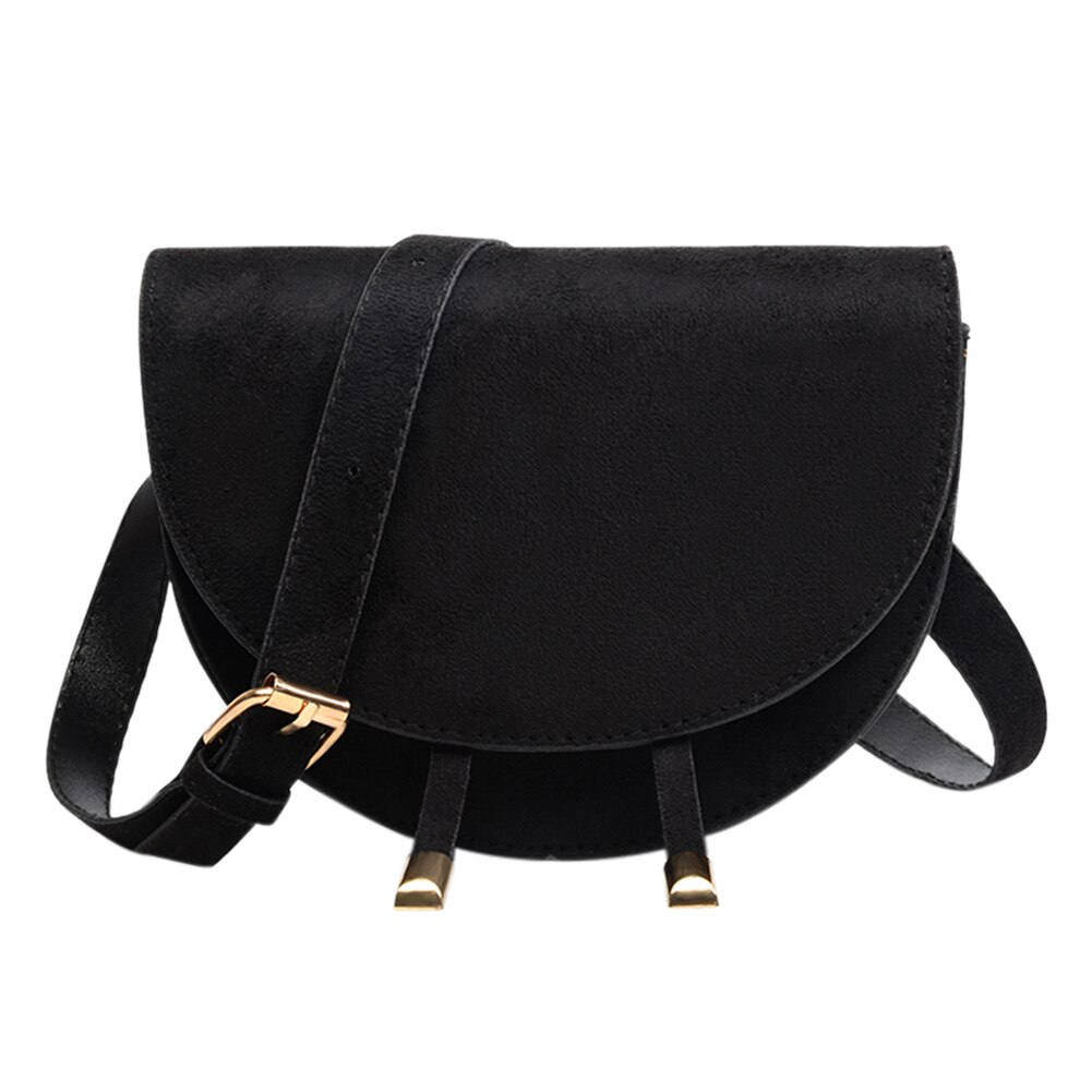 årgang fløyel fanny midje bag kvinner klassisk tekstur elegant halvcirkel klaff brystet skulderbelte veske