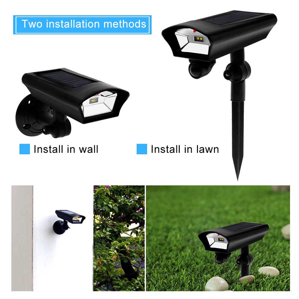 Led-zonne-portiekverlichting met pir-bewegingssensor, waterdichte buitenverlichting voor op de veranda, tuinmuurlamp, wandlamp voor balkon en terras