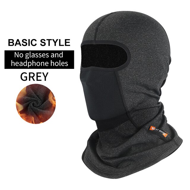 West Fietsen Fietsen Motorhelm Liner Thermische Warm Winddicht Caps Ademend Comfortabele Sport Hoofddeksels Mannen Vrouwen Hoed: Long Gray