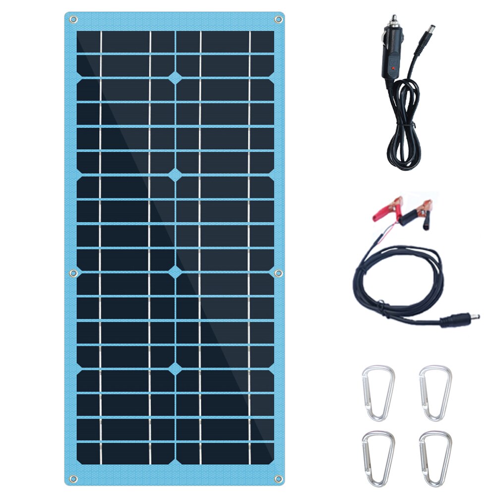 100w Flexible Solar Panel 12v mono Solar cell charger 5v usb for mobilephone Outdoor Cycling Climbing Hiking Camping 12v Battery