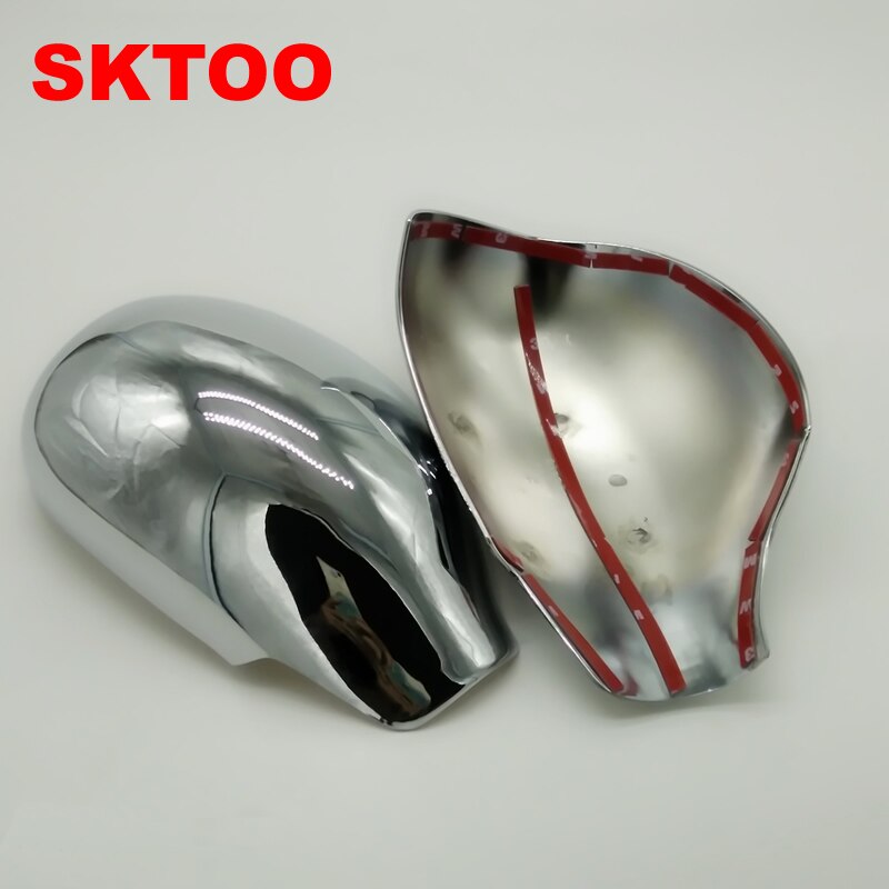 SKTOO Accessories FIT FOR PEUGEOT 206 SW CC DOOR SIDE WING MIRROR CHROME COVER REAR VIEW CAP Rearview mirror cover
