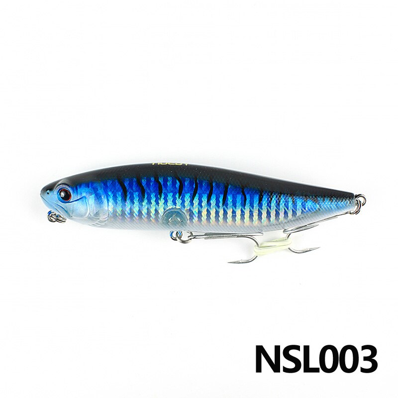 NOEBY 1 pièces Leurre De Pêche 115mm/25g D'eau Crayon Leurre Dur Peche Souple Gros Dur Bionic Appâts Leurres VMC Crochets Aigus: NSL003