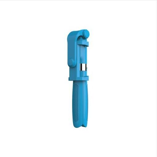 Wireless Bluetooth Flexible Selfie Stick Tripod Smartphone Selfie Button For iPhone X XS 8 Plus Handheld Monopod Shutter Remote: Blue