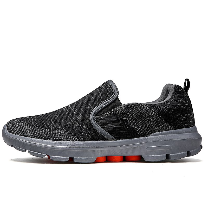 Mocassins de Golf pour hommes, chaussures d'été respirantes à clous, de Sport, de marche, d'entraînement pour l'été, sans lacet: black / 8.5