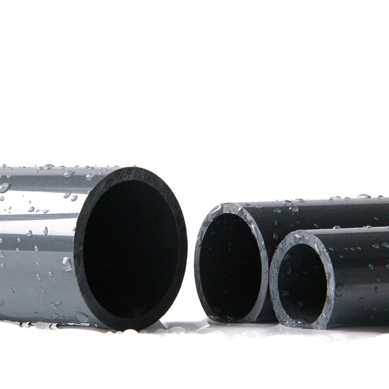 50cm Länge O.D.63-110mm dunkel Grau Rohr PVC Rohr Für Aquarium Aquarium Lieferungen Garten bewässerung Rohr Stecker