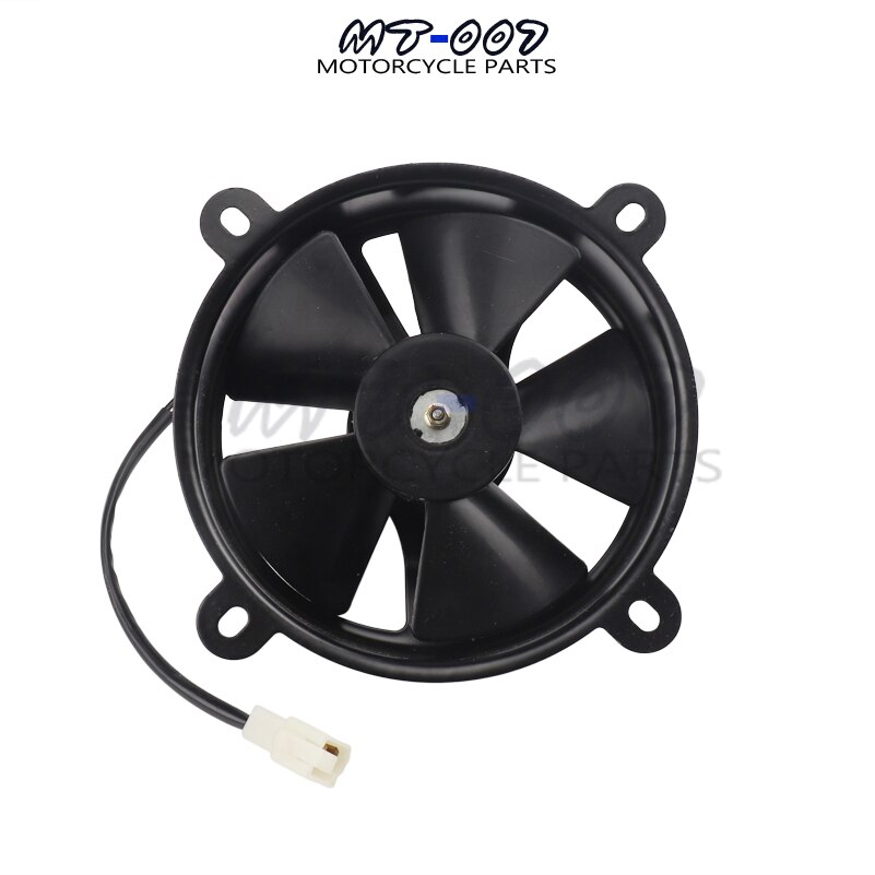 Black 6in Dia Electric Cooling Fan Radiator for Quad Dirt Motorcycle Bike Buggy 150c 200c Plastic + Metal