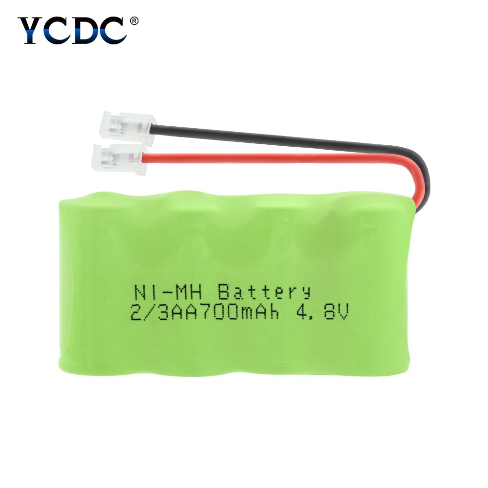 4.8V 700Mah 2/3AA Oplaadbare Ni-Mh Batterij Groep Universele Connector 700Mah Oplaadbare Nimh 2/3AA 4.8V Batterij