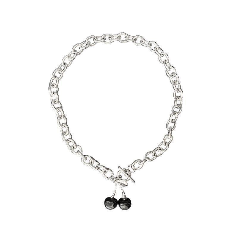 Halskette damen Hüfte-hüpfen Punk schwarz kirsche halskette anhänger einstellen dunkel mädchen gotisch müll damen Armbinde schmuck