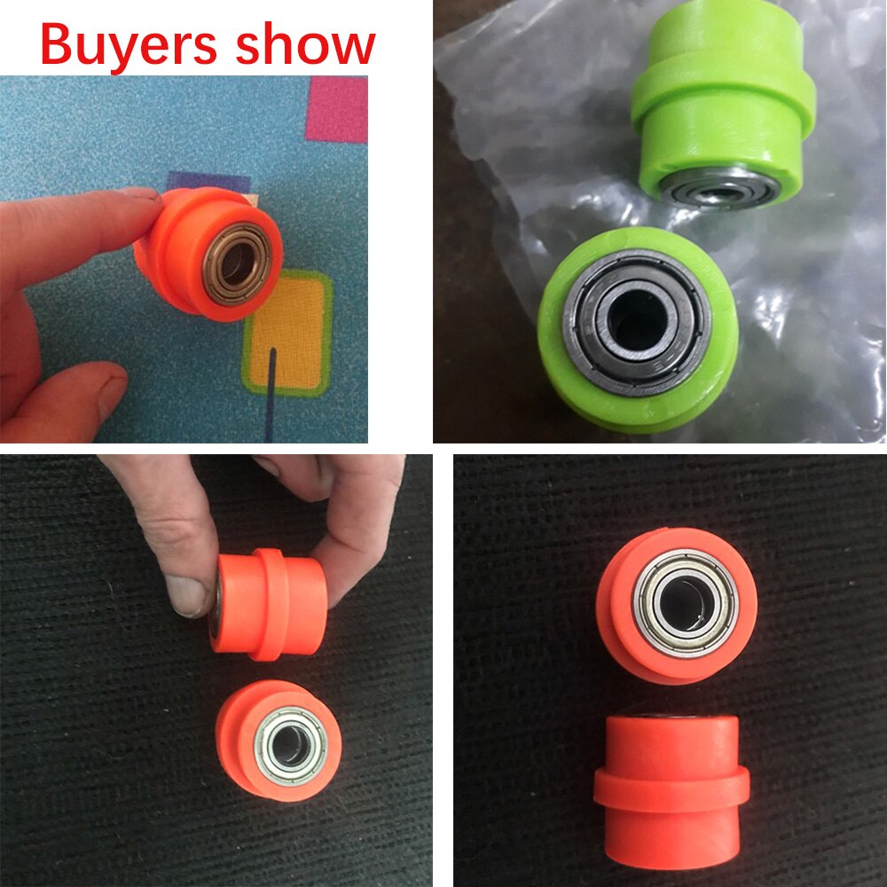 8mm 10mm concave aandrijfketting poelie rolgeleider spanner wielgeleider voor dirt pit motoren straatmotoren motorfietsen atv