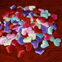 Confettis en forme de cœur pour lit de mariage | Éponge à jeter en forme de cœur, fleurs pour décoration en chambre, pétales à la main, fournitures pour fête de amour, 2cm, 100 pièces