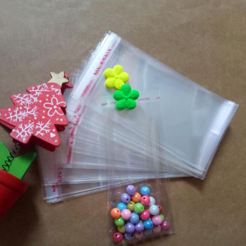 3000pcs/ Transparent Self Adhesive Seal Plastic Bags OPP Poly Self Sealing Plastic Clear Cellophane Bags for Packaging Bag