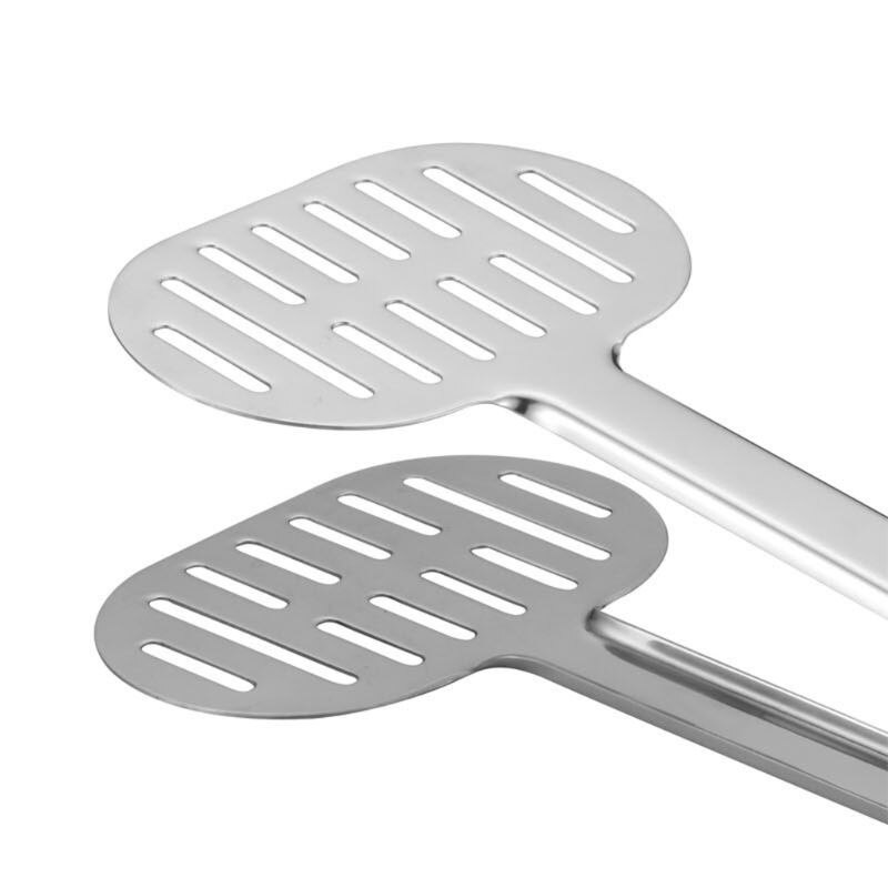 Edelstahl-Spatel-Zange – Doppelspatel Mit Schlitz Für Grill, Küche, Fisch & Pizza, 31 Cm