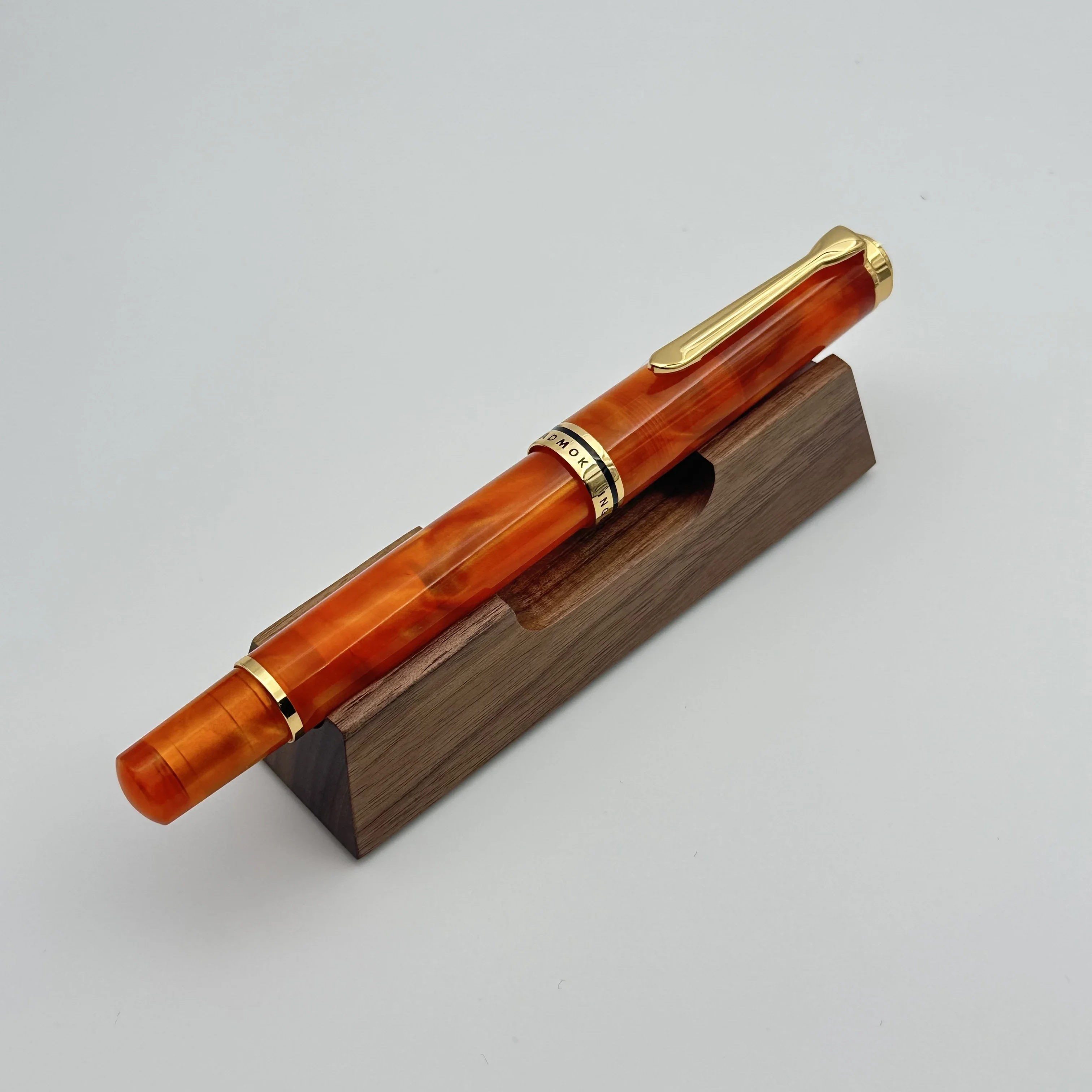 Admok M800 Pen Acrylic Piston Fountain Pen Schmidt Nib F M B 0.5 0.7 1.0MM Nib Golden Clip Writing Office Pen