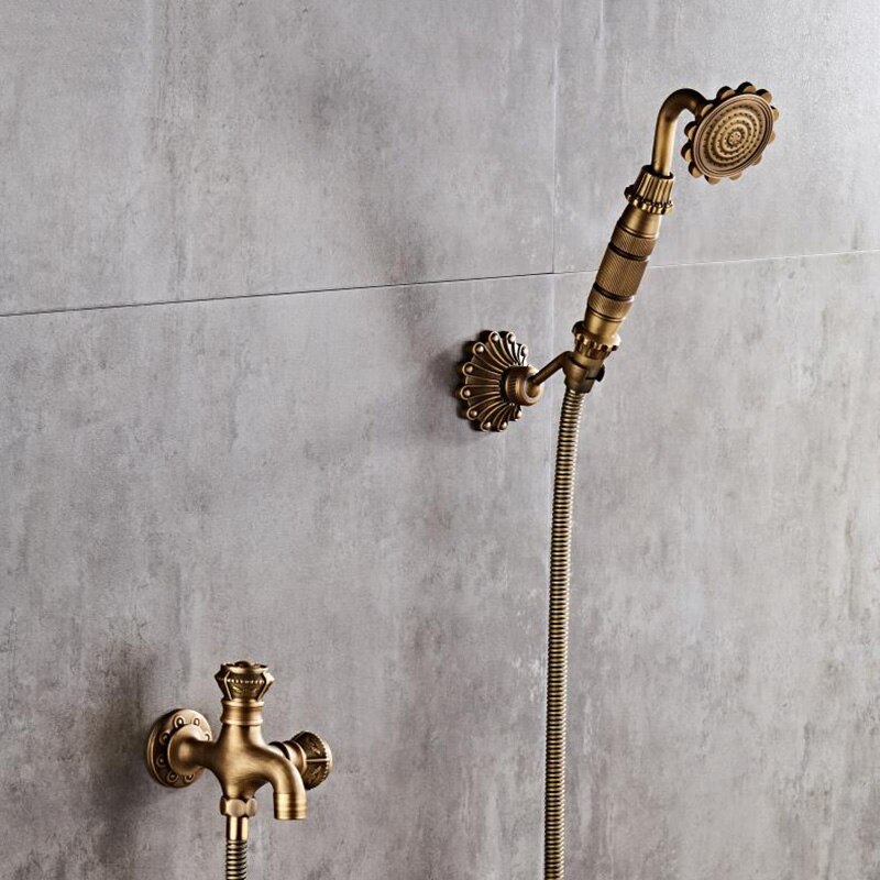 Bidet Kranen Antiek Messing Badkamer Douche Blow F Grandado bidet-kranen-antiek-messing-badkamer-douche-blow-f-grandado