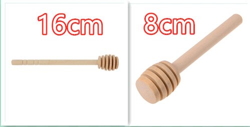 Wooden Honey Stick Stirring Rod Coffe Stirrer Spoon Dip Server Drizzler Bee Dipper Stirrer Kitchen Specialty Spoons: 03 2pcs