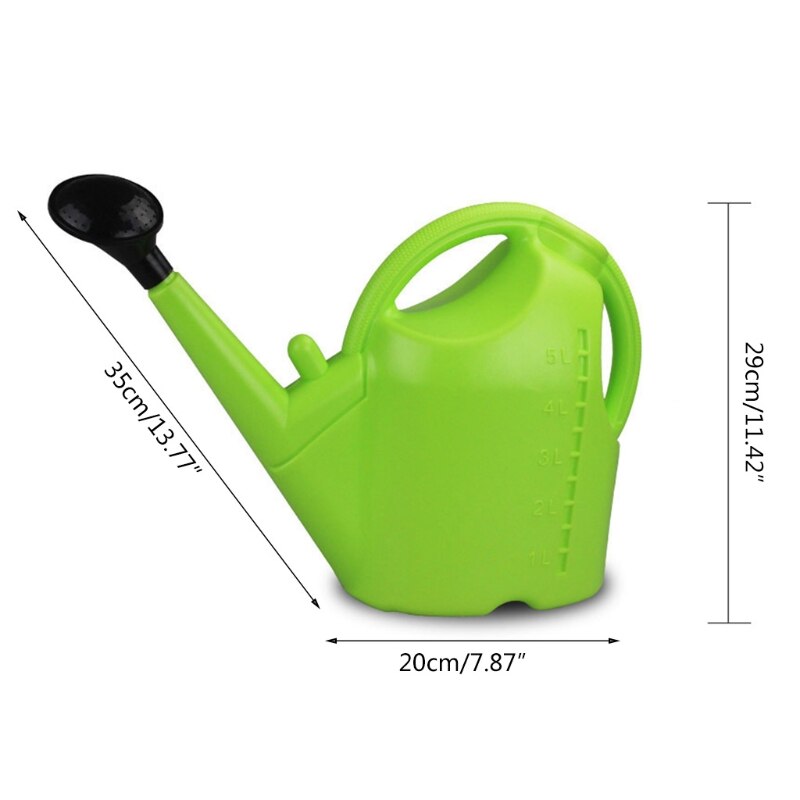 Arrosoir de grande capacité 5l, arrosage manuel Portable à Long bec, petit vaporisateur épaississant pour plantes