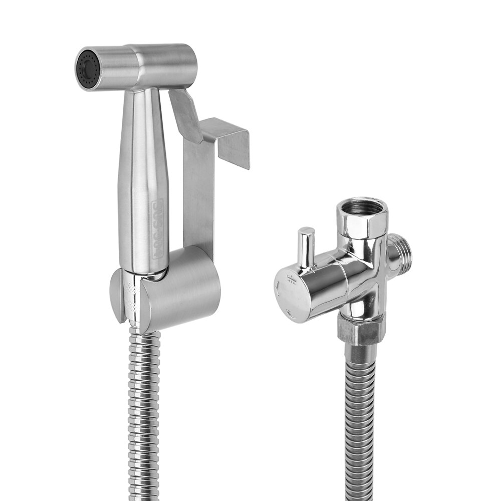 Hilife Bidet Kranen Handspuit Douchekop Voor Badkamer Met Douche Slang Handheld Bidet Sproeier Set Rvs