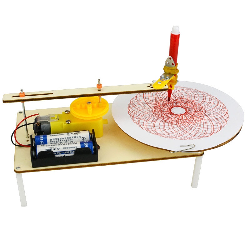 Puzzle de bricolage jouets de peinture solaire enfants, jouet de Graffiti à la main, Science Simple, outils d'expérimentation physique, traceur électrique, 1 pièce